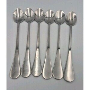 Vintage Of 6 Teaspoons Cambridge Stainless Steel Flatware 8"